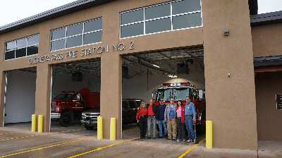 Fire Station #2 with staff